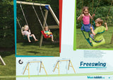 Blue Rabbit Freestanding Wooden Swing Set (2.7m Beam)