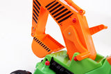 Ride-on digger scoop arm