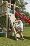 Blue Rabbit Penthouse Tower, 3 platforms, Swing Arm, 2 Slides and Swing Seats