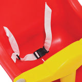 Baby swing seat safety strap