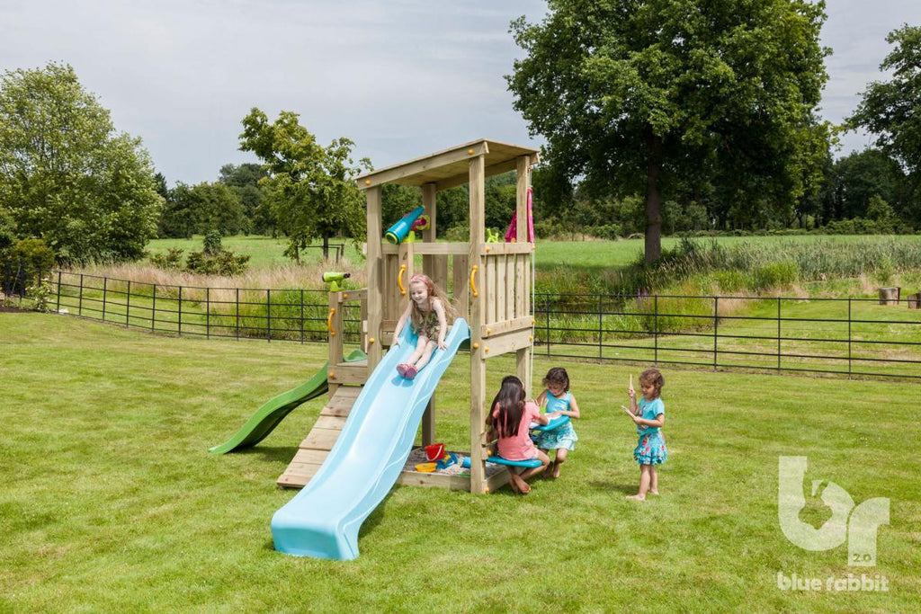 Blue Rabbit Cascade Tower with Slide - 1.2m platform height