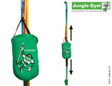 Jungle Gym Chalet Climbing Frame with Swing Arm, Slide, Swing Seats and playhouse