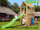 Jungle Gym Cabin Tower (1.45m platform height) with double swing