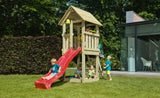 Blue Rabbit Kiosk Tower with Slide, Swing Arm and 2 Swing Seats
